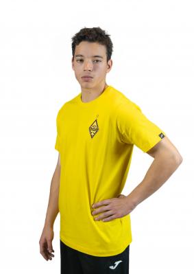 Повседневная футболка (желтая) х/б Joma c лого ФК