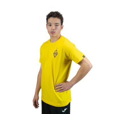 Повседневная футболка (желтая) х/б Joma c лого ФК