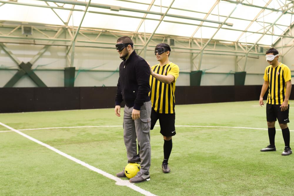 Хабиб Нурмагомедов: «Мен KAIRAT BLIND FOOTBALL TEAM  қарсы ойнадым - бұл қиын»