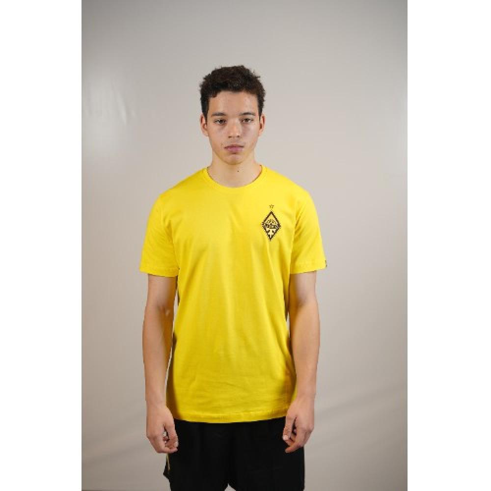 Повседневная футболка (желтая) х/б Joma c лого ФК  - фото 1