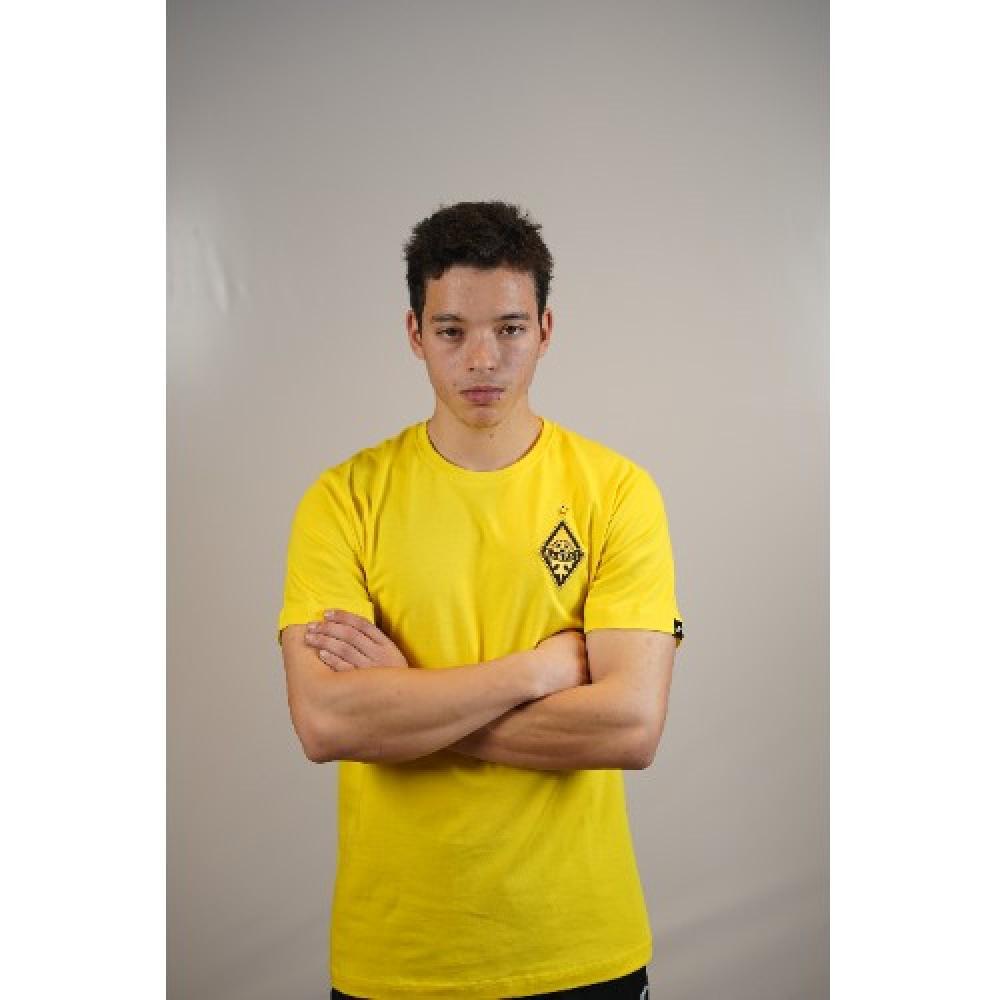 Повседневная футболка (желтая) х/б Joma c лого ФК  - фото 2