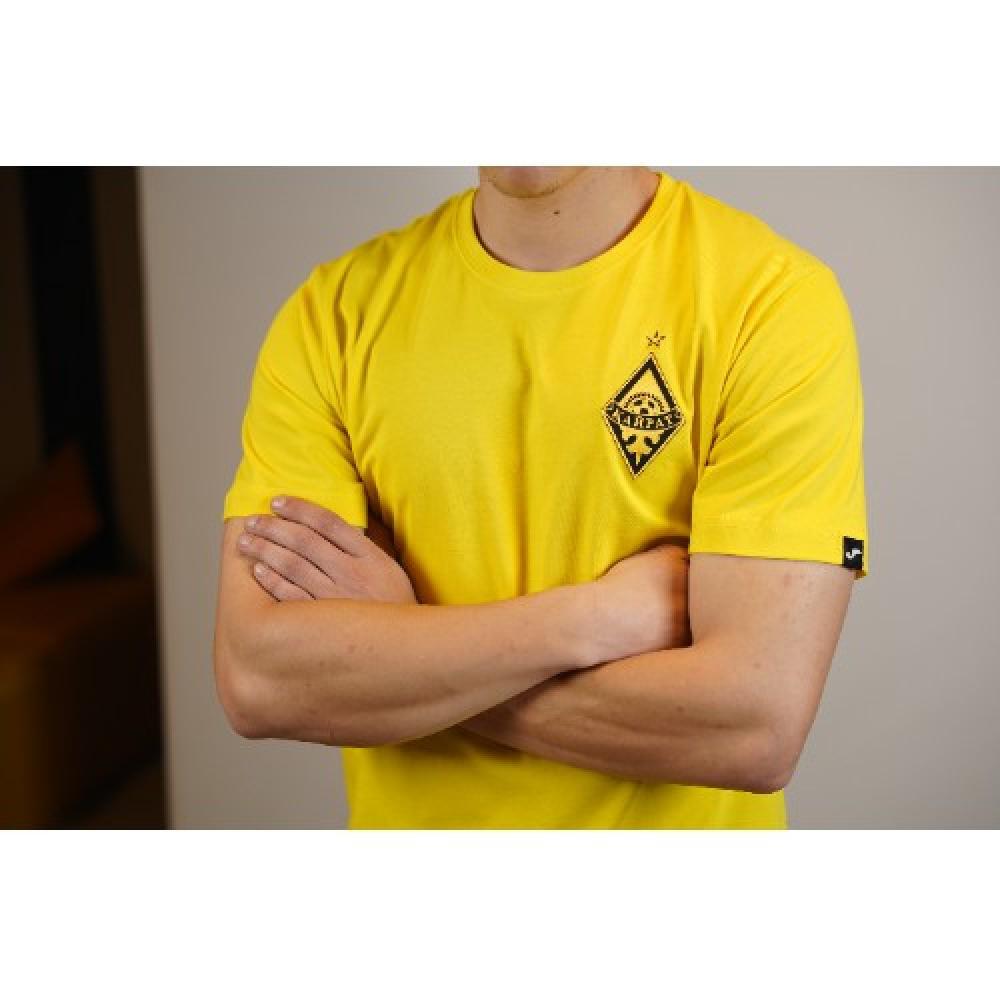 Повседневная футболка (желтая) х/б Joma c лого ФК  - фото 3